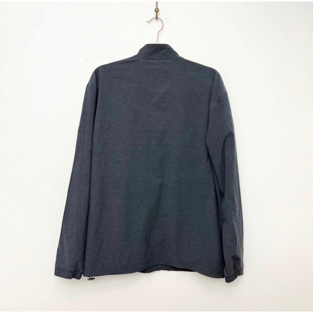 Linksoul Morris Men's Quarter Zip Windbreaker Jacket Navy Golf Size L